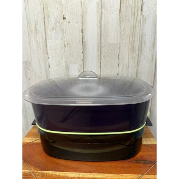 NEW Tupperware 6 Pc Oval Microwave Stack Cooker Set Multicolor Steamer - Picture 1 of 5